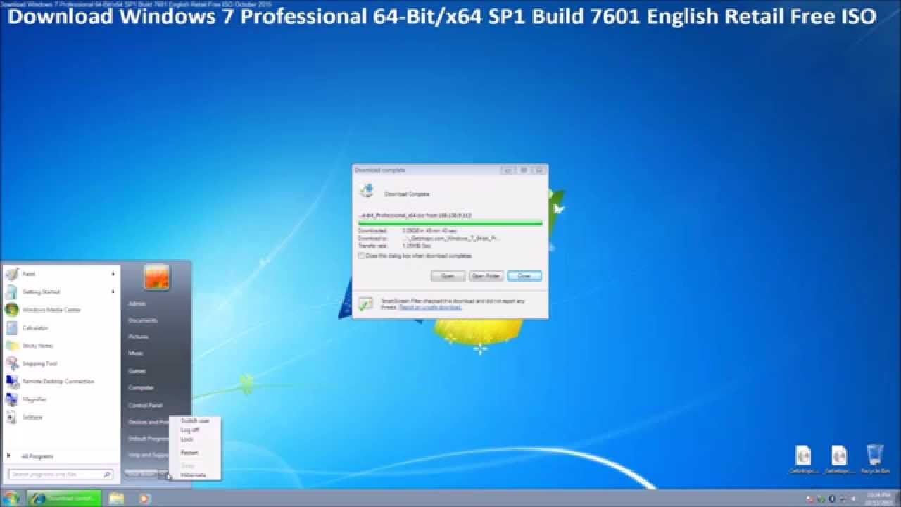 Windows 7 professional 64 bit service pack 1 download iso